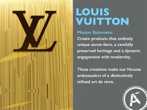 louis vuitton mission statement|louis vuitton goals and objectives.